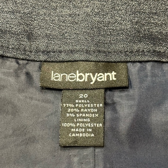 LN Plus Size Navy Blue Lane Bryant Knee-Length Pencil Skirt with Slit Size 20 - Picture 9 of 10